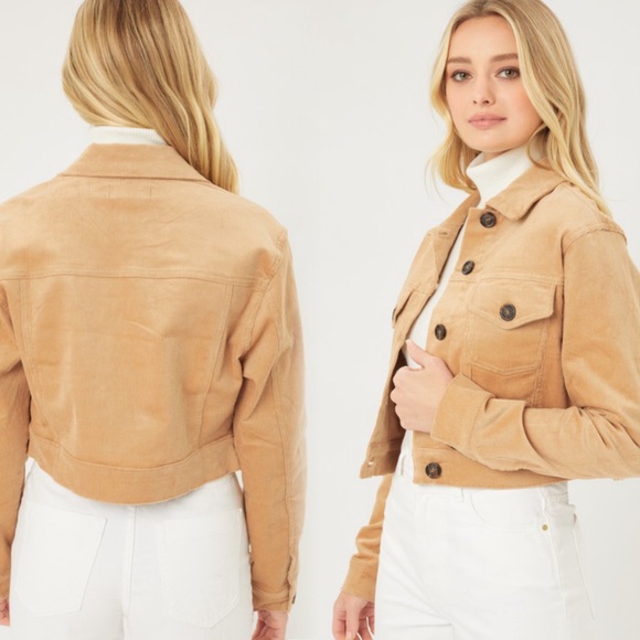 Corduroy short button down jacket - Picture 5 of 7